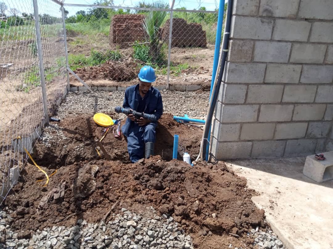 Installation of irrigation and water supply systems